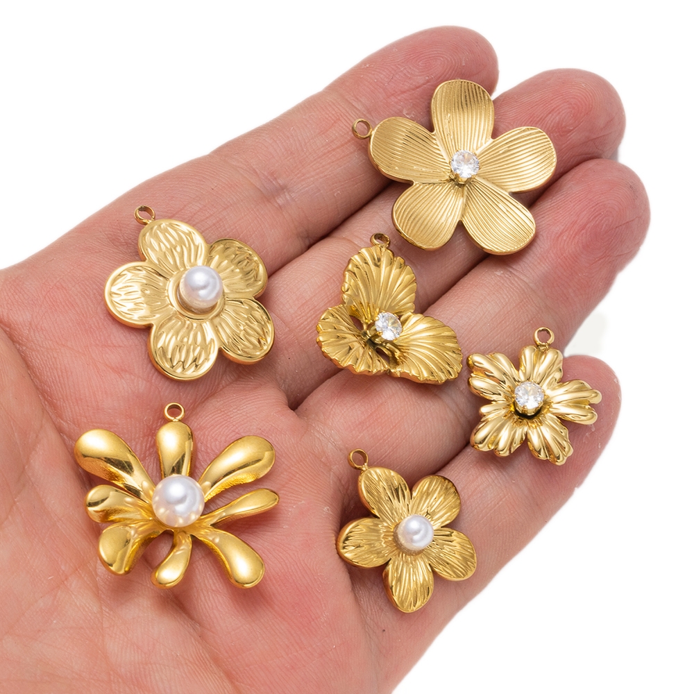 5pcs Gold Stainless Steel Flow - Embellishment Crafts avis et prix