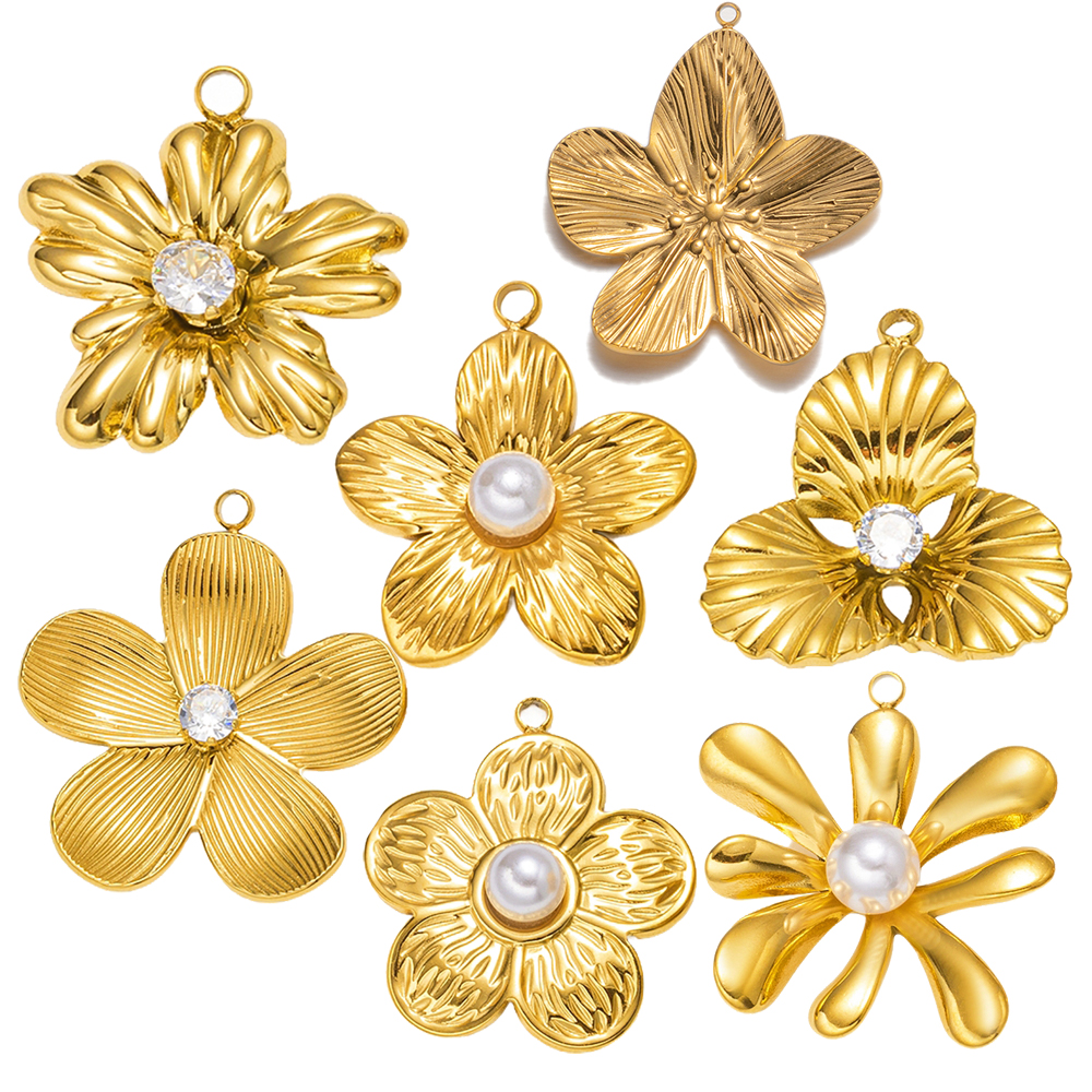 5pcs Gold Stainless Steel Flow - Embellishment Crafts avis et prix