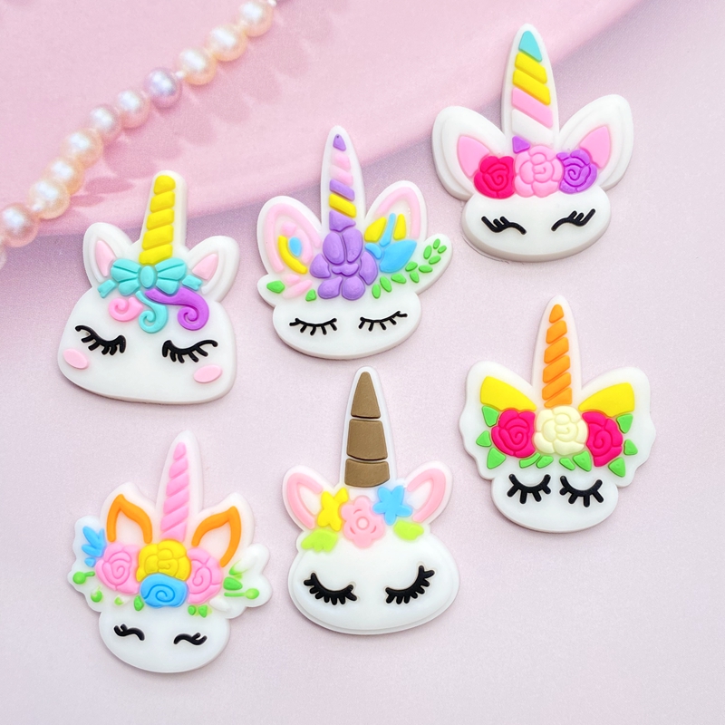 12pcs Cute Mini Unicorn head P - Embellishment Glue Craft avis et prix