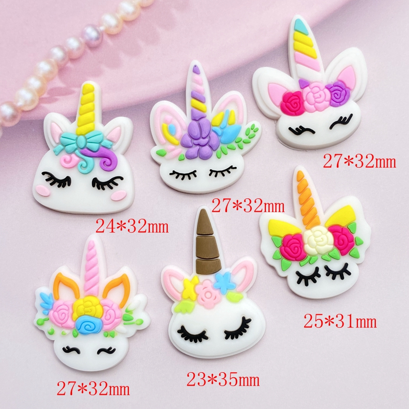 12pcs Cute Mini Unicorn head P - Embellishment Glue Craft avis et prix