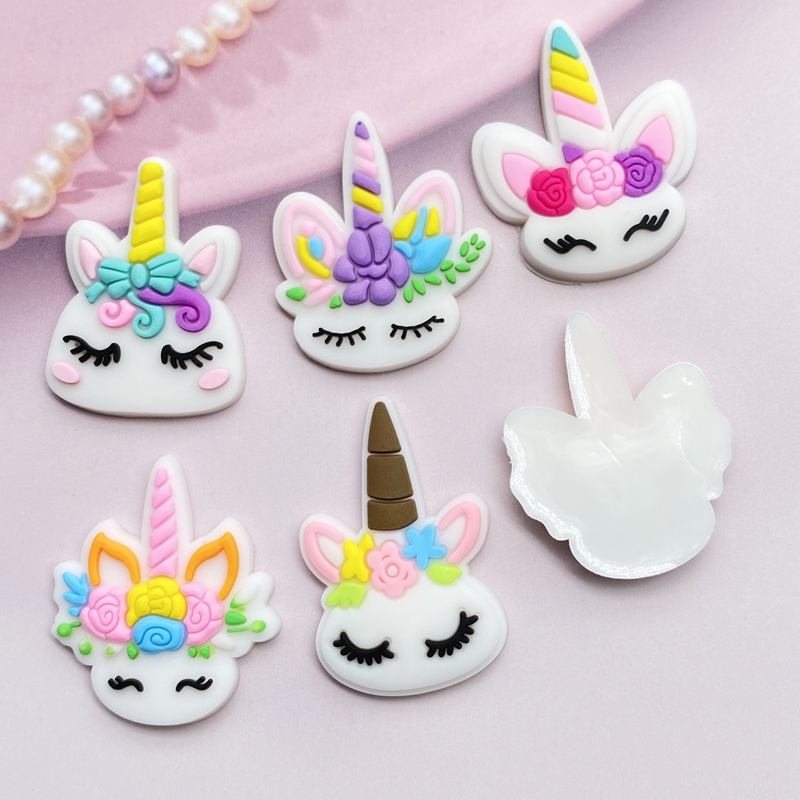 12pcs Cute Mini Unicorn head P - Embellishment Glue Craft avis et prix