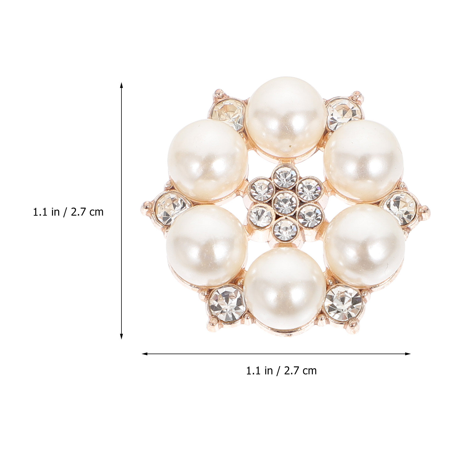 30Pcs Pearl Flower Buttons DIY - Embellish Craft avis et prix
