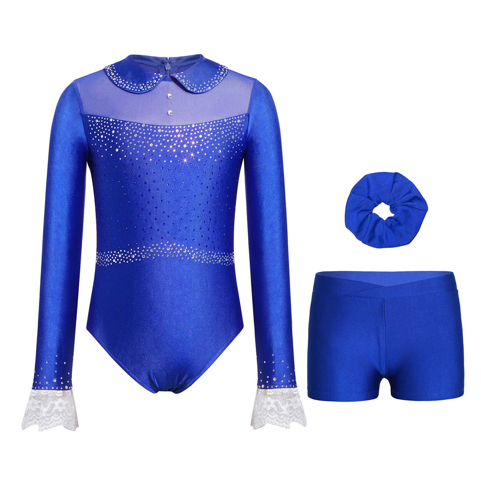 Girls Skating Ballet Dance Leo - Rhinestone Banding Trim avis et prix
