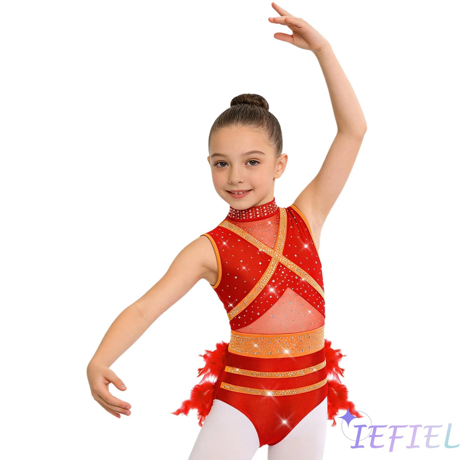 Kids Girls Latin Ballet Dance  - Rhinestone Banding Trim avis et prix