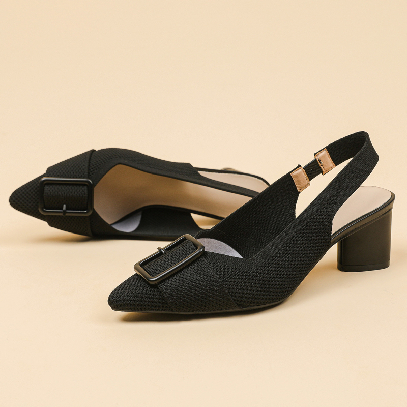 Womens Pointed Toe Knit Hollow - Embellish Knit avis et prix